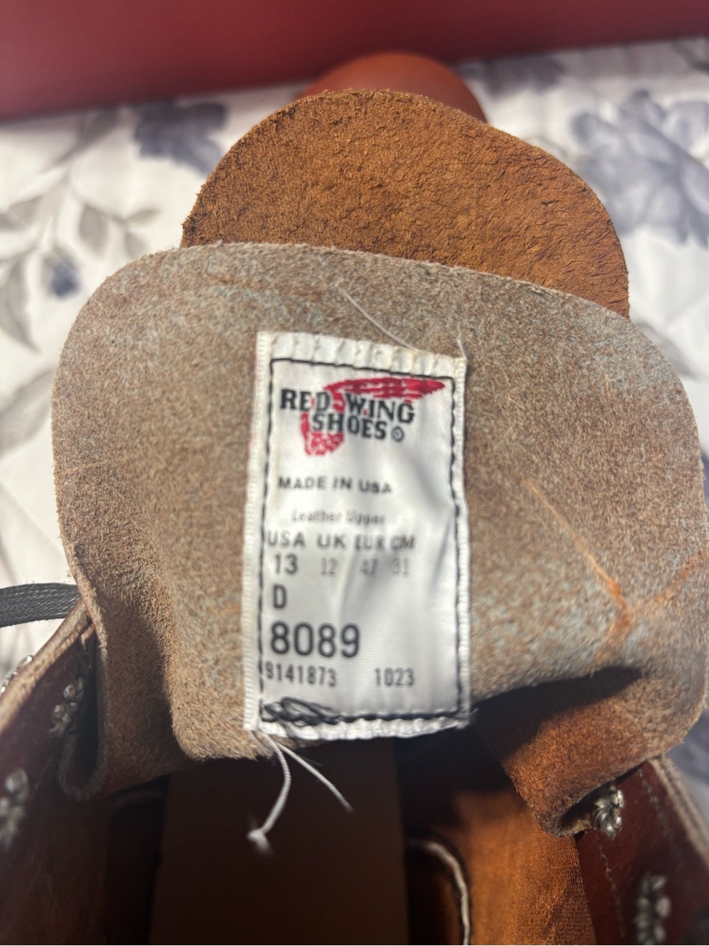Red Wing Boot Style 8089 Traction Tred 6” Oro Legacy Iron Ranger Size 13D - Picture 10 of 11
